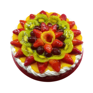 Cheesecake de Frutas Surtidas (Con Glasé de Durazno)