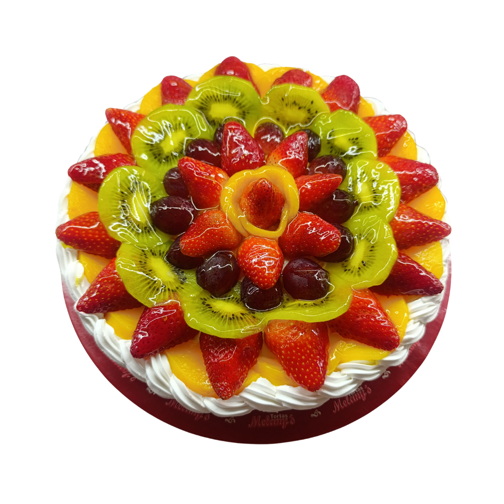 Cheesecake de Frutas Surtidas (Con Glasé de Durazno)